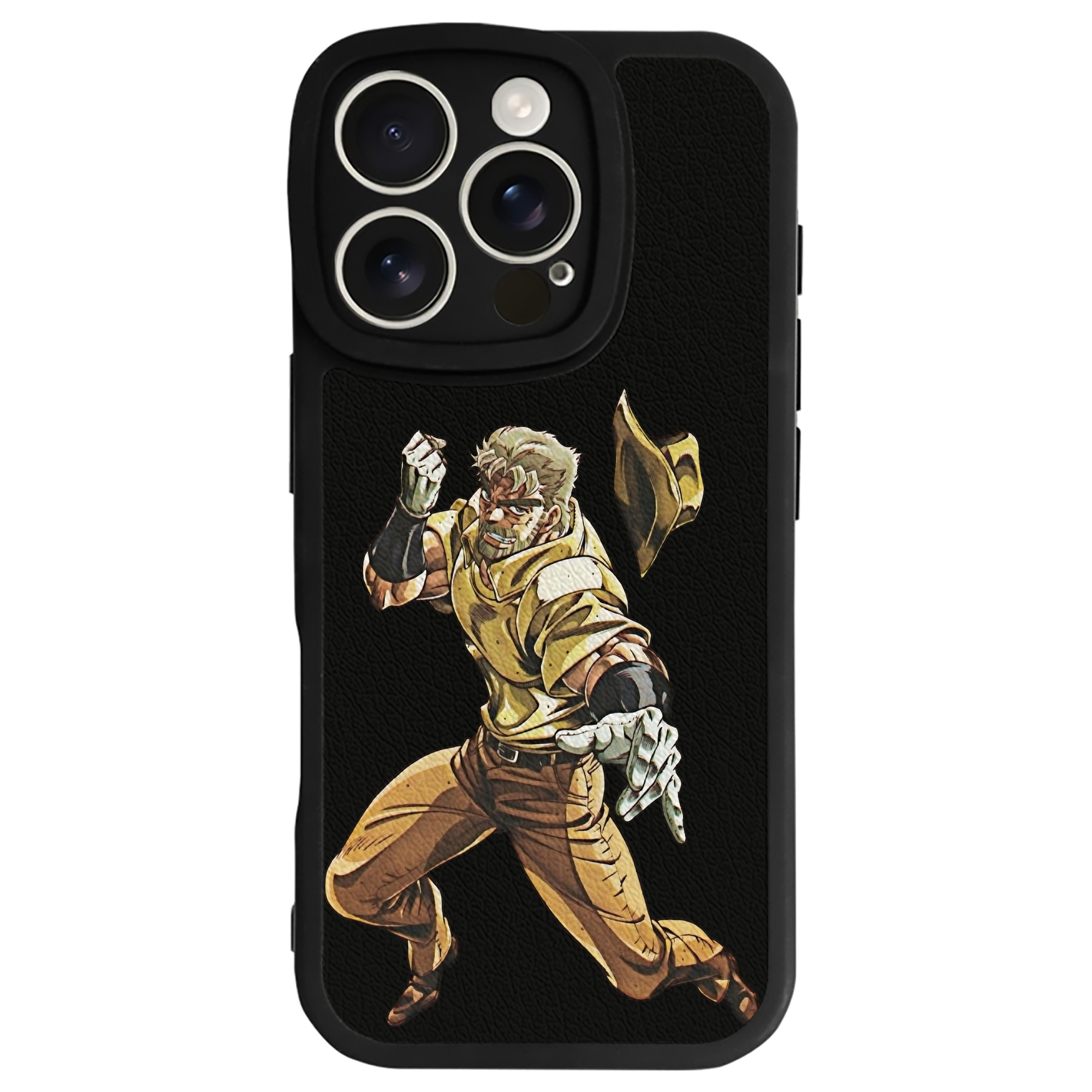 （画像用） ジョジョの奇妙な冒険 ジョセフ?ジョースター JoJo's Bizarre Adventure Joseph Joestar 【iPhone 16シリーズ対応】シリコンスマホケース（レザー調） 材質：シリコン
